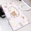 Anime Mouse Pad Kawaii Laptop Desk Decoration Mouse 30x80cm Gamer Rubber Mat Cute Rilakkuma Non-slip Keyboard Office Accessories