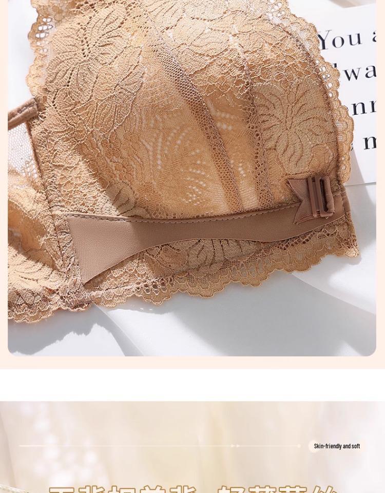 Women’s Front-Closure Bra: Lift, Side Support, Anti-Sagging, Slimming, Beautiful Back, Vest-Style – Ideal for Small and Large Busts.