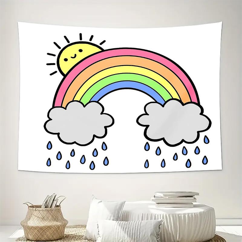 unframed Boho Wall Tapestry Aesthetic Room Decor Hippie Tapestry Nature Landscape Wall Hanging Bedroom Living Room Home Textile