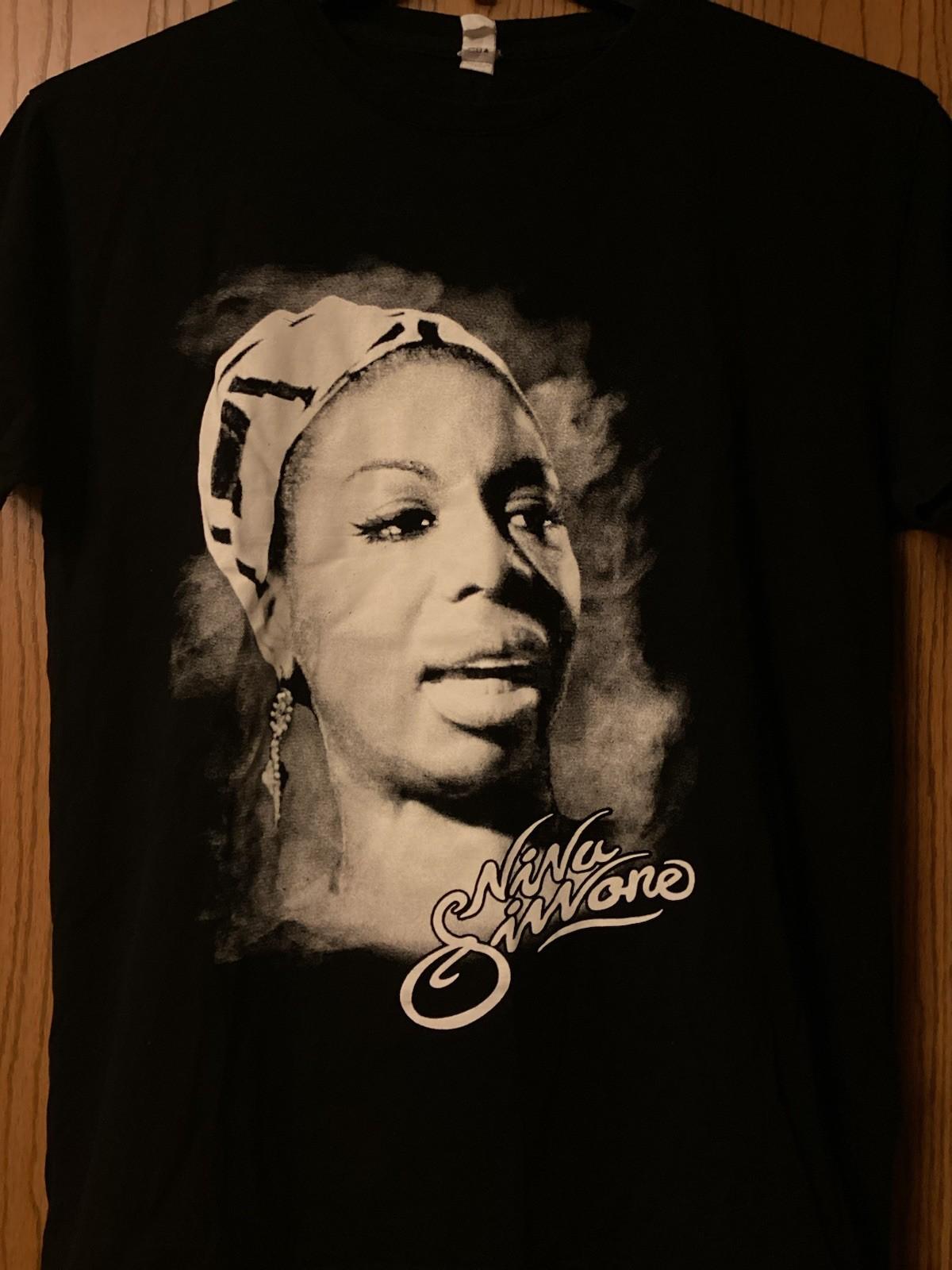 Nina Simone - Black Shirt Featuring Portrait Of Nina Simone - U (Brand) XXL