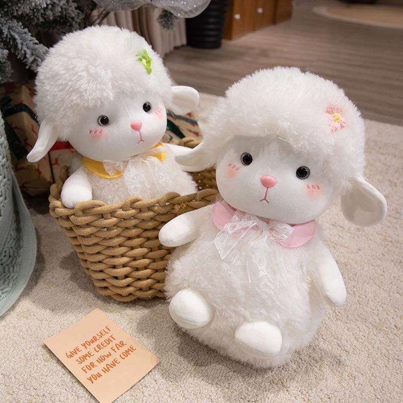 Cute Cute Lamb Doll Plush Toy Little Sheep Doll Children Soothing Rag Doll Girl Birthday Gift