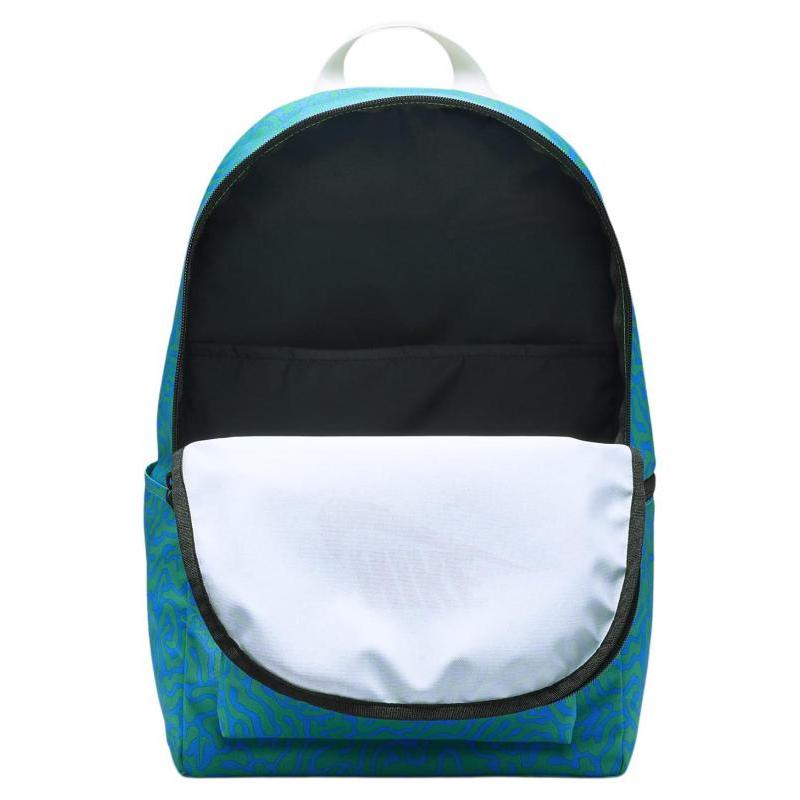 Nike Heritage Fabric Backpack Regular Unisex Clear Transparent Blue & Stadium Green & Coconut Milk Casual FN0785-406