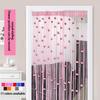 Elegant Rose Thread Curtains Bright Color Not Easy To Fade Vertical Look Encrypted Door Curtains
