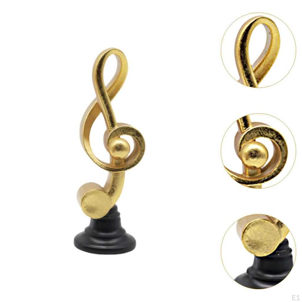 Sculpture, Music Note Figurine, Table Center, Office Ornament for Library