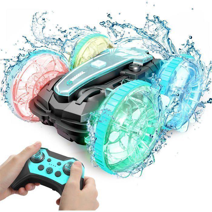 Voiture Télécommandée Tout Terrain, 4WD 360°Rotation 2.4GHz RC Voiture Tout Terrain Etanche