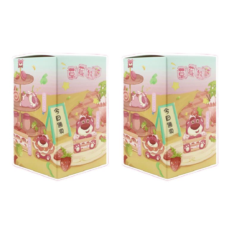 Lotso Bear Blind Box Action Figure - Cute Desktop Ornament & Cake Topper Gift Doll