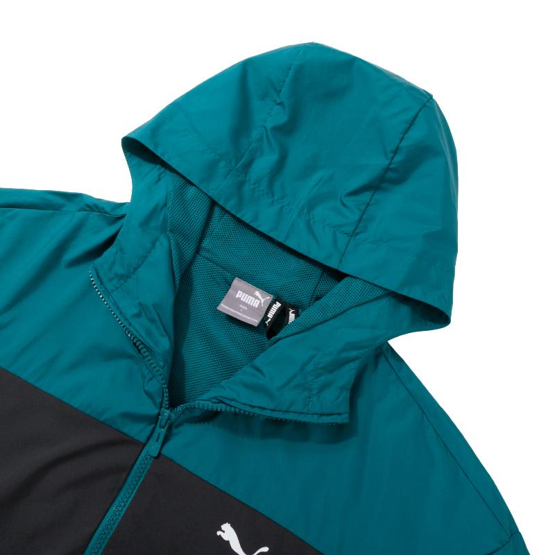 PUMA Comfortable Breathable Windproof Color Block Hooded Zip Design Long Sleeve Jacket Men jackets Blue 684107-22