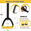 1 Pair No-Punch Pull-up Gymnastic Rings Anti-slip Fitness Equipment Premium Gymnastic Rings  Gym