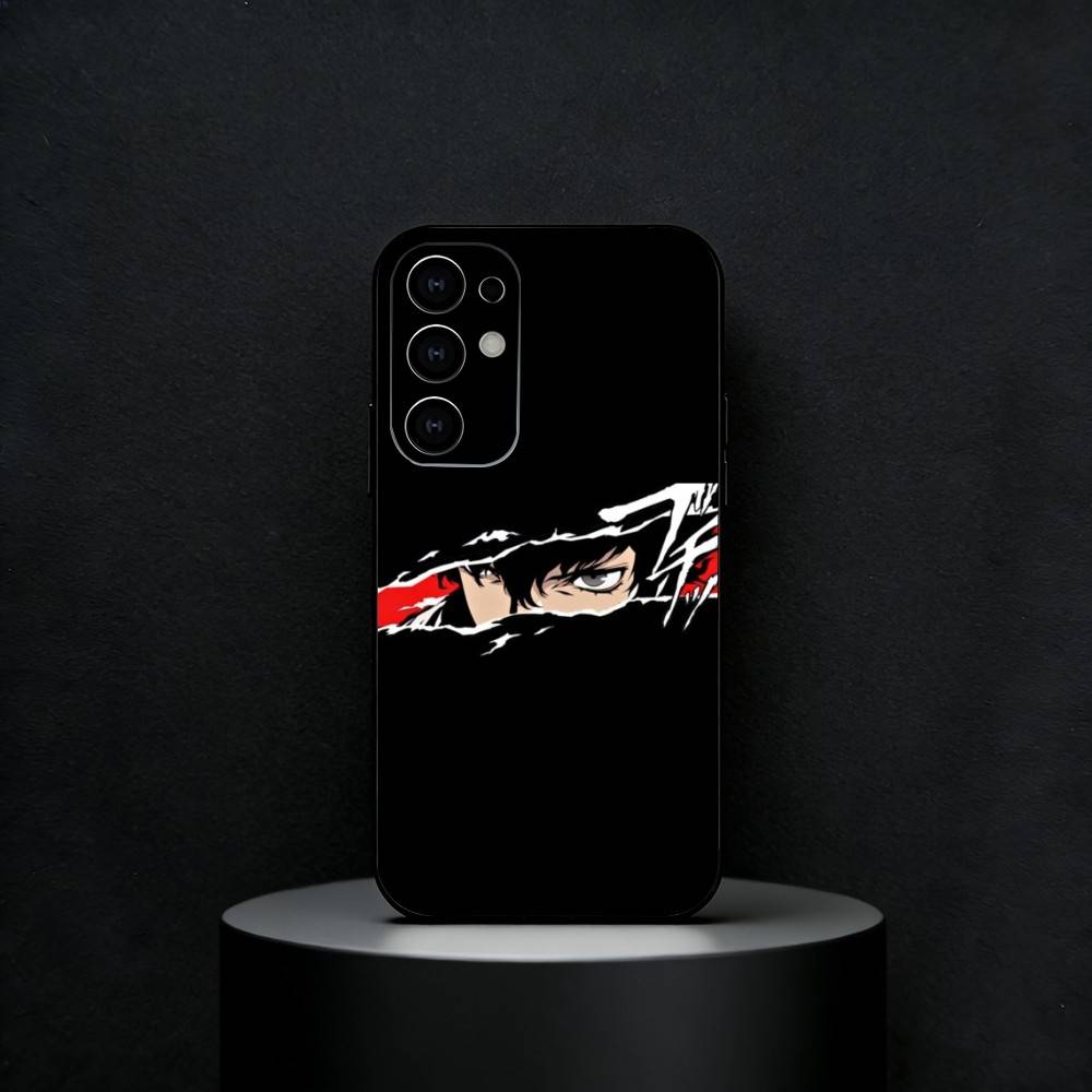 Модный Чехол для Телефона P-Persona 5 Для Samsung S25,24,23,22,30,21,10,9,Ultra,Plus,FE 5G Черный Мягкий Чехол Samsung S30Ultra5G