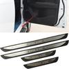 4Pcs/Lot ABS Stainless Steel For 2015- ISUZU MU-X Door Sill Pedal Welcome Scuff Plate Decoration Cover
