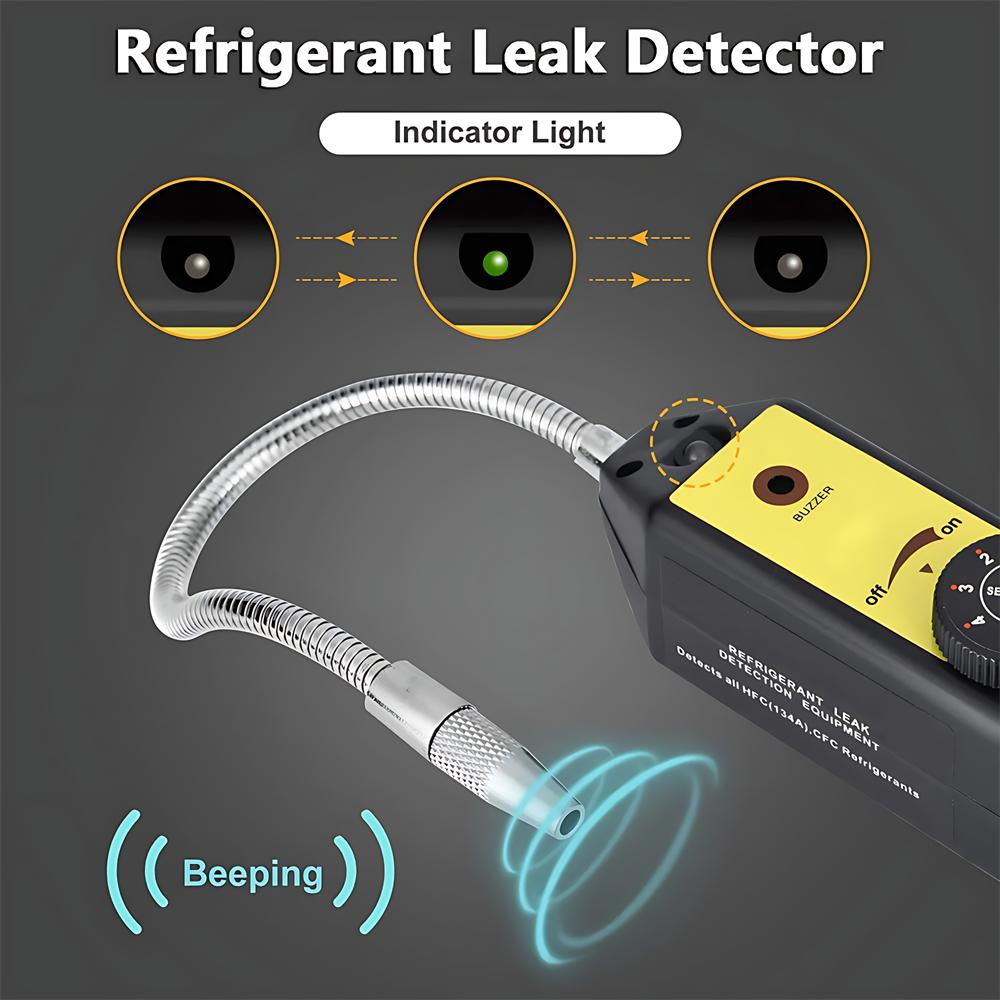 Gas Leakage Tester Car Air Conditioner AC Freon Halogen Gas Leak Detector with Probe Diagnostic Tool WJL-6000S