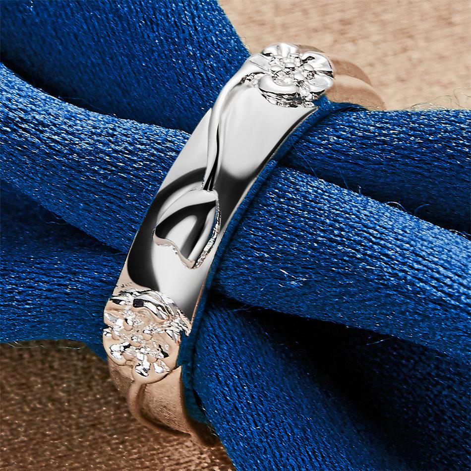 1 piece of 925 sterling silver 7-10 exquisite pattern ring, women's engagement fashion charm accessory jewelry