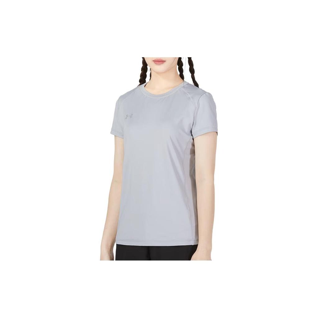 Under Armour Sports Fitness Training Fashion Casual Quick-Drying Breathable Solid Color Round Neck Pullover Short Sleeve T-Shirt 23500509-011