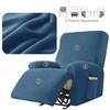 Stretch Velvet Plush Recliner Cover Lazy Boy Chair Cover Lounger Single Seater Couch Sofa Slipcover Armchair Covers 4 Seperate