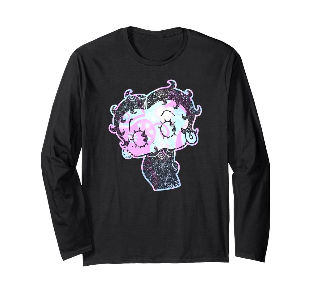 Betty Boop Swirl Long Sleeve T-Shirt