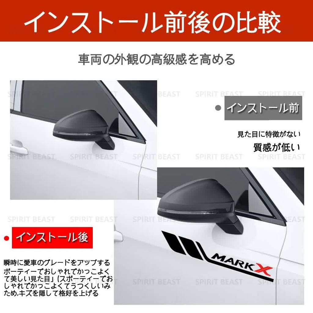 Harrier Sticker Body Fender Door Side Glass Side Skirt Emblem Waterproof Heat Resistant Hide Scratch Improve Appearance Cool (Black)