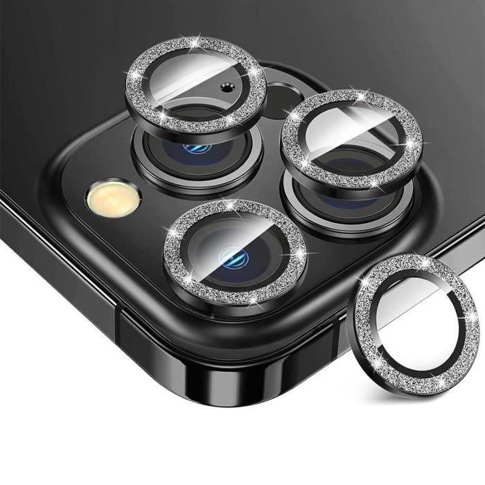 Protective Glass - iPhone 15 Pro/Pro Max - Tempered Glass - Black Aluminum Frame - Scratch-Resistant
