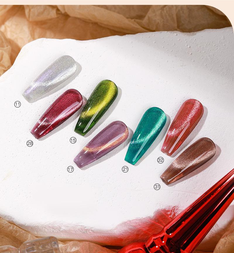 2024 Trendy 36-Color Cat Eye Nail Gel Set - Sparkly UV Gel for Salon Use