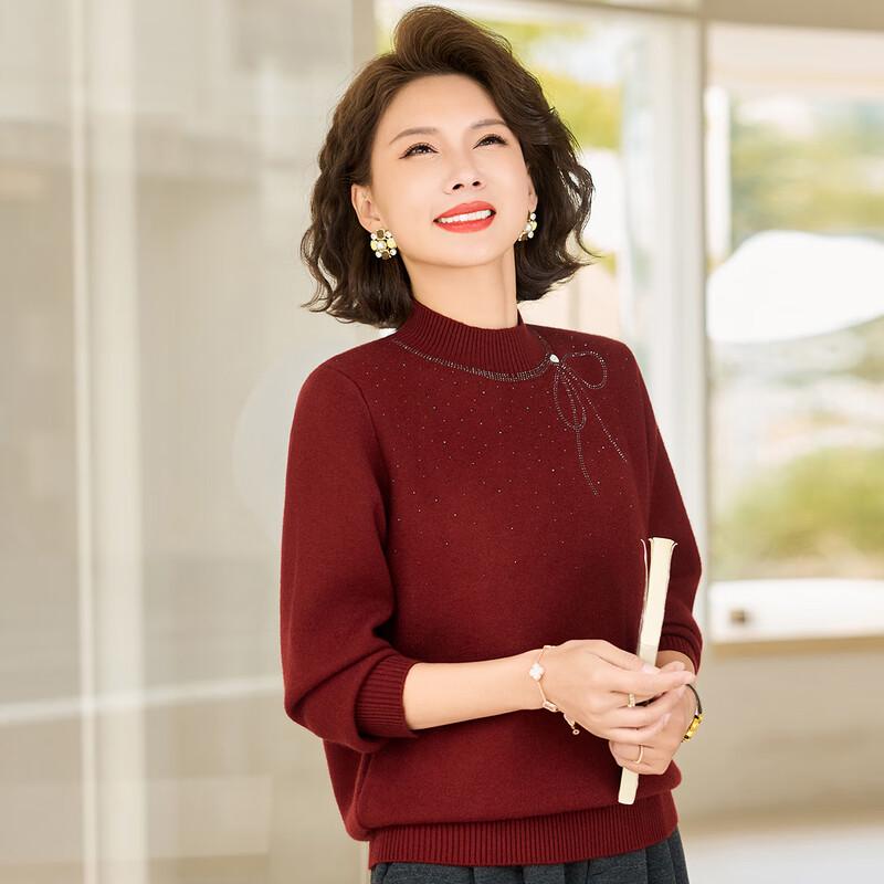 Past Women's Winter Semi-High Neck Knit Sweater