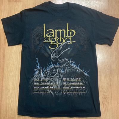 Kolekce Plakát Kapely Lamb Of God Tričko z Turné Plná Velikost S až 5XL Unisex Tričko