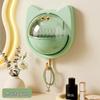 Wall-Mounted Flip-Top Clear Skincare Storage Box, Dustproof & Punch-Free
