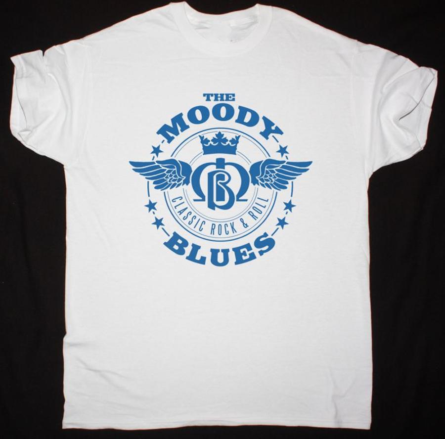 Vtg The Moody Blues band T-shirt White Short Sleeve all sizes S