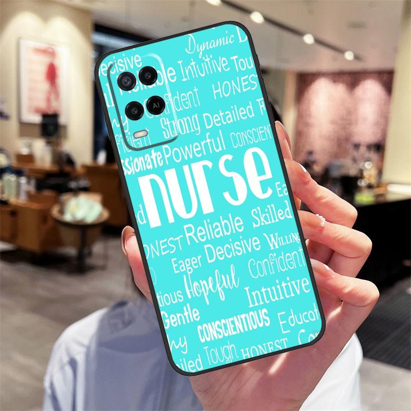 I'm A Nurse Quotes Case For Oppo A78 A98 A79 A18 A38 A58 A40 A60 A80 A16 A76 A96 A15 A74 A94 A54 A17 A77 Cover