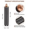 40mm/1.6in Long Barrel Attachment , Adjustable Bidirectional Curling, Auto-Wrap Curling Iron Curler, Create Bouncy Curls or Waves