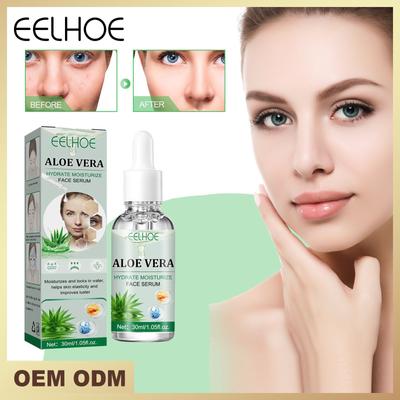 Aloe Vera Yüz Nemlendirici Serum Kuruluğu İyileştirir Makyaj Bazı Sıvı Yatıştırıcı Cilt Tazeleyici Yağlı Olmayan Yüz Bakım Suyu 30ML