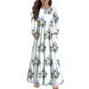 Girls' Maxi Dress Casual Holiday Dresses - Long Sleeve Dress With Pockets For 4-14Y