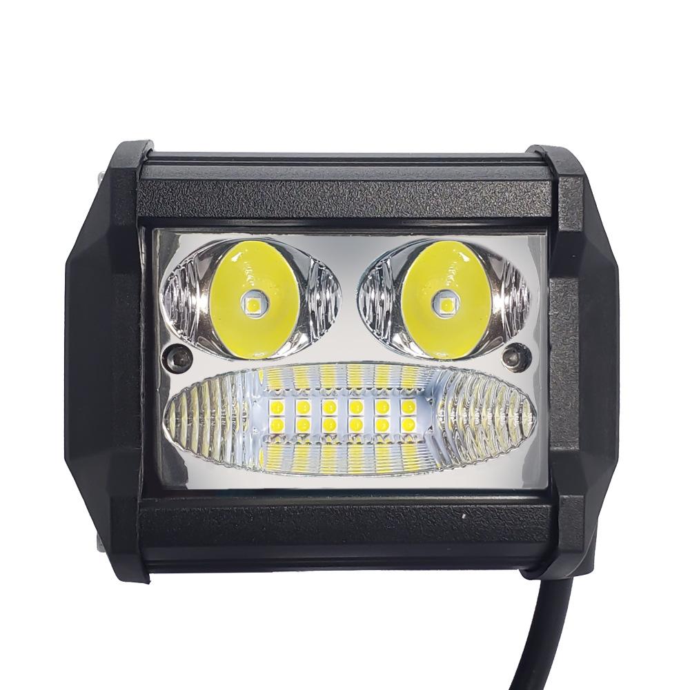 Motorcycle Spot Light 21W Square Off Road Work For Car Truck ATV SUV Auxiliary Lamp