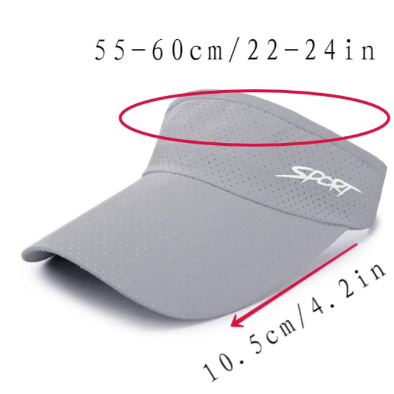 Breathable Letter Print Hollow Visor Caps izable Fit UV Protection Sun Hats For Women Men Summer Active Hiking Golf Yoga Dad Hat