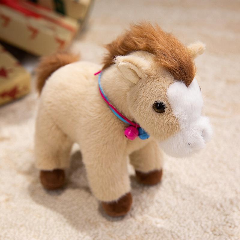 Cute Cute Bell Pony Doll Plush Toy Pony Zodiac Horse Doll Boy Soothing Rag Doll