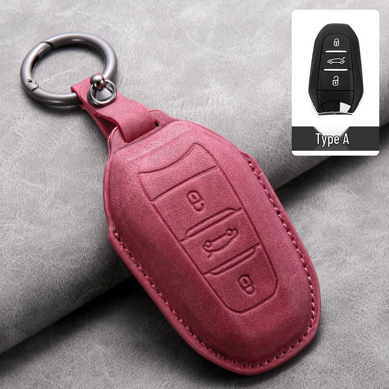 

Dongfeng Peugeot Key Cover for 308, 301, 408, 308s, 3008 - Sheepskin, Cross-border Compatible