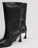 Ankle Boots On Stiletto Heels Berkonty 3850100 36 Black Leather