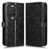 For Huawei Nova 14 Ultra 5G Wallet Case Dot Pattern Imprint PU Leather Phone Cover with Wrist Strap