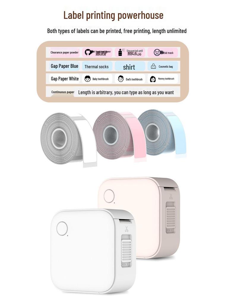 Xie Termic Bluetooth Portabil Etichetator – Compact Portabil Autocolant