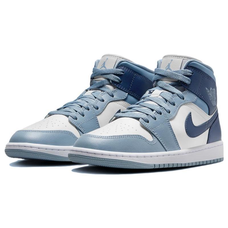 Air Jordan 1 Mid Sail Diffused Blue Women's Jordan BQ6472-140