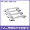 4pcs Exterior Door Handle Cover for Toyota Tacoma 16-23 Chrome Silver Tone