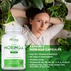 Xemenry Moringa Powder Capsules support energy, skin, and gut health. Suitable for adults, vegan.
