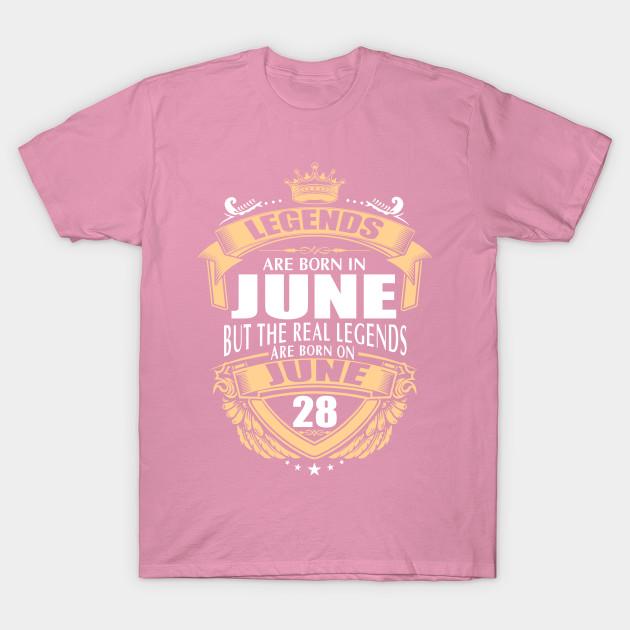 Cumpără Women Funny 100 Cotton TShirt Legends Are Born On June 28