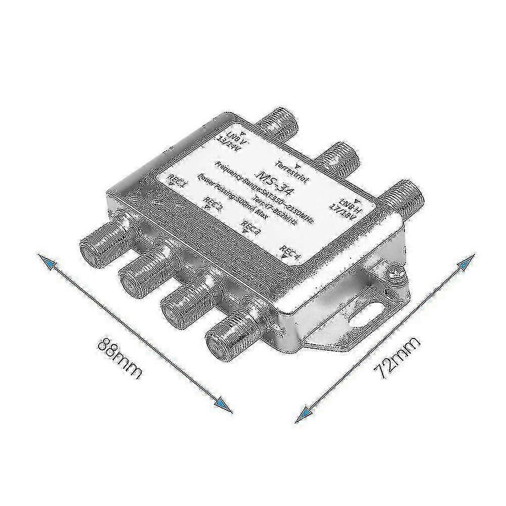 LNB-Multischalter für Satellitenanlagen mit 3 Eingangsports