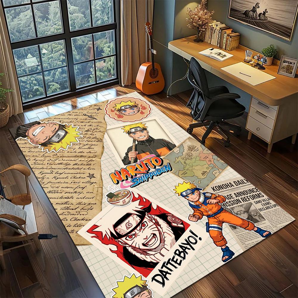 Naruto  Carpet Floor Mat Large Area Non Slip Washable Gamer Bedroom Home Room Decor YUN6512