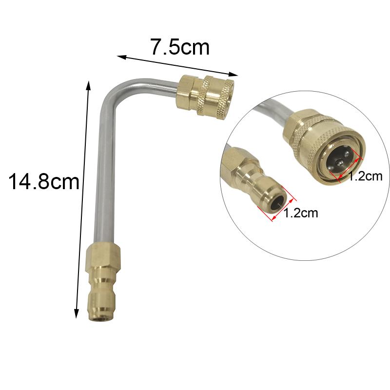 High Pressure Water Gun Car Wash Extension Rod Pressure Power Washer Gutter Cleaner Attachment Lance/Wand 1/4" Quick Connect Rod