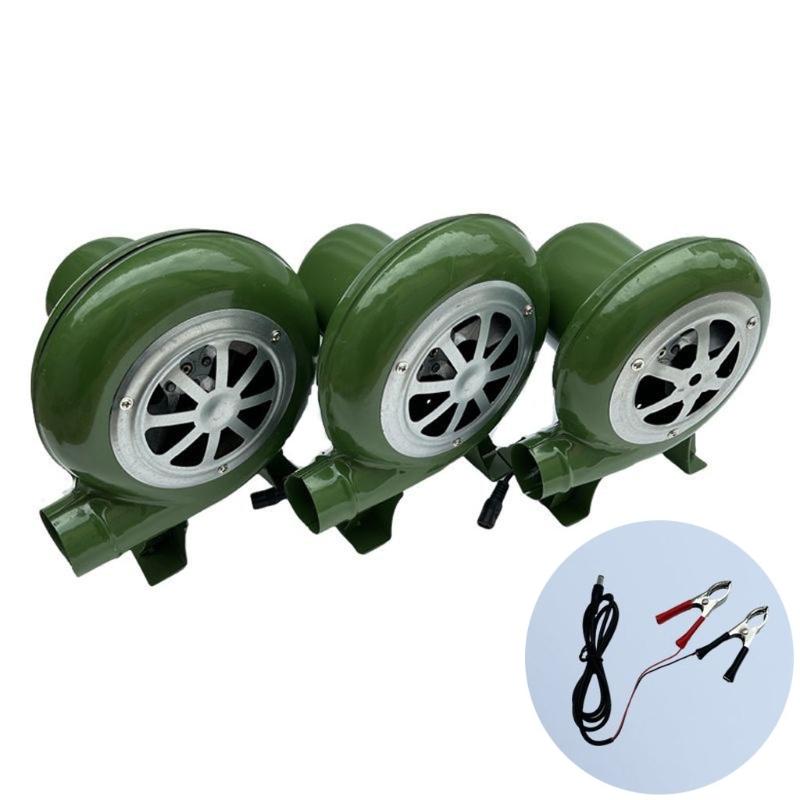 Barbecue Fan BBQ Blower 40/60/80W Mini Blacksmith Air Blower with Duct Iron Gear Portable Electric Blower for Camping