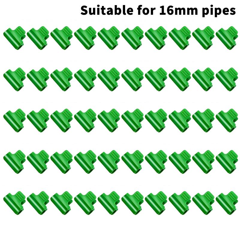 50pcs Green Plastic Greenhouse Film Clips - Heavy-Duty Windproof Garden Clips For Securing Mulch, Tarp & Plant Covers