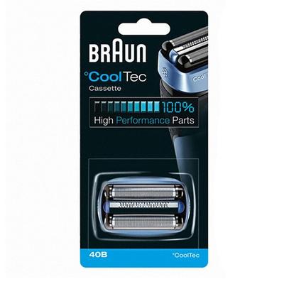 Braun [Genuine] 40B U Electric Razor Blade + Net Cooltech Brown Razor Blade Net Set ,Korean Razor Blade