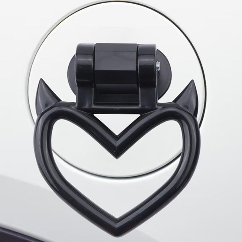 1Pc Tow Rope Horn Shape Ring Car Tow Decoration Belt Train Bus Handle Hand Strap Drift Charm Strap Tow Hook Car Styling