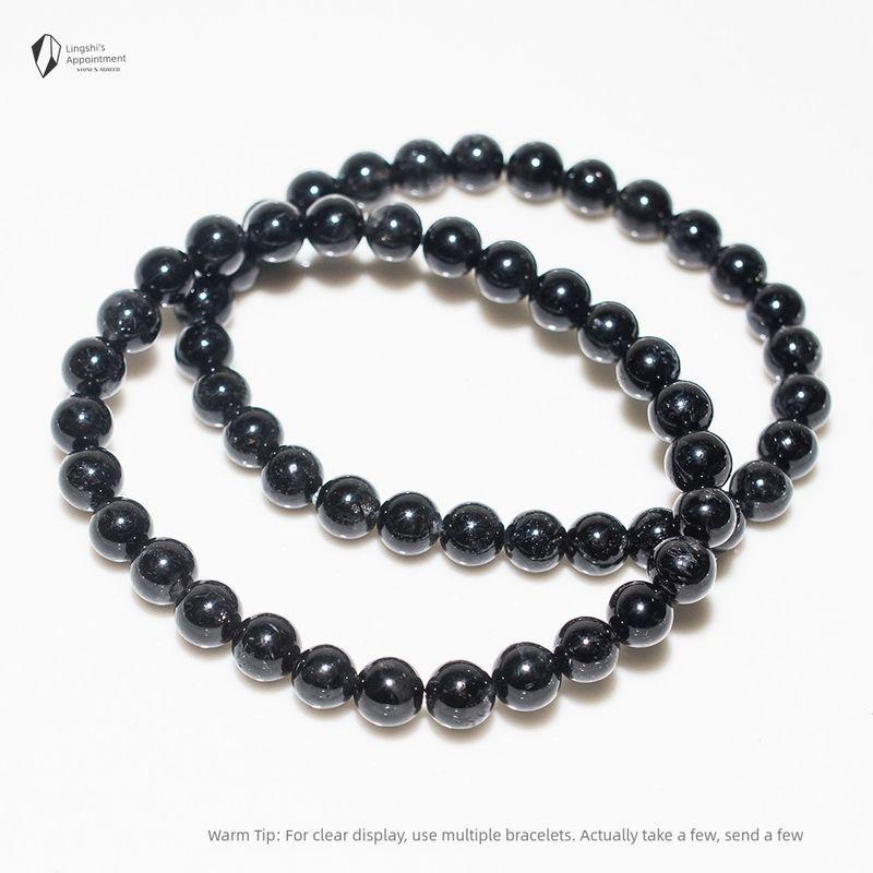 

Линши о Натуральный Турмалин Кристалл Женские Аксессуары Браслет Black King Kong about 6mm