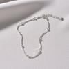 Mimi.J Jewelry 925 Silver Silky Snake Ball Chain Anklet